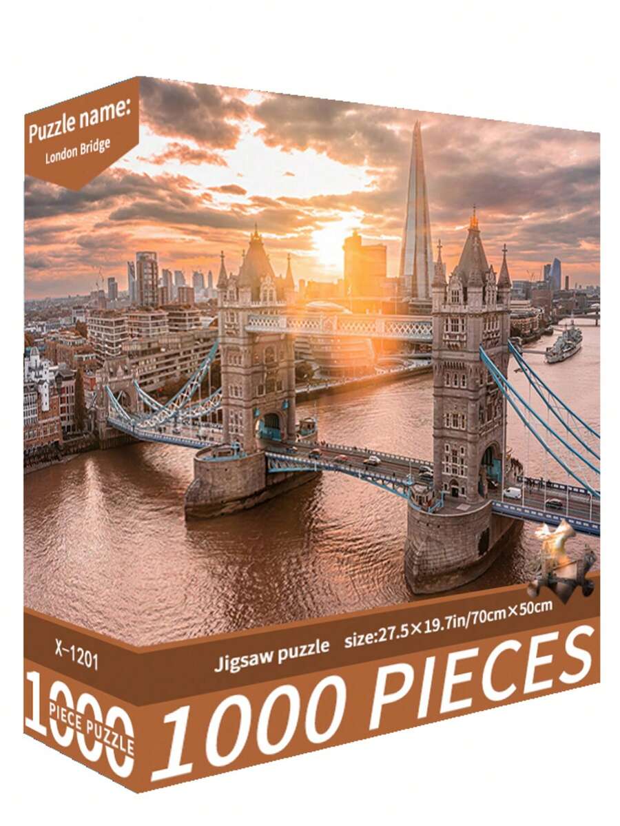 1 Scatola 1000 Pezzi Puzzle, Dimensioni Grandi 70cm*50cm, Stile Paesaggistico e cartoni animati, Giocattolo Antistress, Decorazione Artistica, Adatto Come Regalo di Natale, Ognissanti e Altre Occasioni