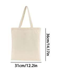 Set de 10 bolsas de lona simples para mujer, bolso de hombro de lona con apertura superior, bolso, mochila escolar simple para estudiantes de primaria, secundaria y universidad, portafolios, bolsa de viaje - Beis - Ver 7