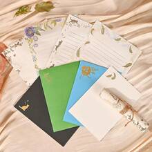 36Pcs Stationery Paper And Envelopes Set, Cute Letter Writing Kit, Lined Paper Sheets, A6 Envelopes And Letter Writing Stationery Love Letters, Invitation (Set 2) - Stars & Plants Series - View 11