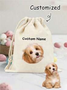 1 Stück personalisierte Katzen-Foto-Kosmetiktasche, süßes Katzen-Thema Geschenk, kleine Haustierliebhaber Reise-Kosmetiktasche, Reißverschlusstasche, geeignet für Teenager, Töchter, Schwestern, lustige Haustier-Zubehör Geburtstags-Weihnachts-Deko Kosmetik-Aufbewahrungstasche, Mini-Kosmetiktasche, Reise-Kosmetikkoffer, personalisierte Kulturtasche, leicht & bequem - Beige - Übersicht 12