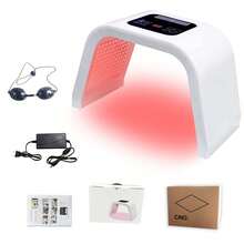 7 Color Led Mask Face Red Light Therapy Machine Home Beauty Salon Device For Skin Care Facial Neck And Body Rejuvenation Equipment Spa White Green Light - View 8