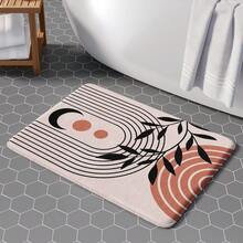 1 pieza Alfombra decorativa, alfombra de piso para baño/cocina de superficie suave y mullida, de estilo minimalista clásico, con diseño abstracto de líneas, geométrico y floral, cómoda y anti-fatiga, para decoración del hogar - Multicolor - Ver 8