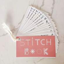 Mini Stitch Book Kit - Complete DIY Sewing & Embroidery Set With Step-By-Step Craft Cards - Pink - View 3