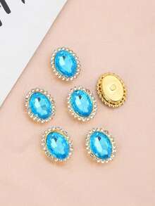 50pcs Oval Water Drops, Diamond Rings, Hand-Sewn Diamonds, Clothing, Accessories, Hats, Shoes, Bags, Accessories
