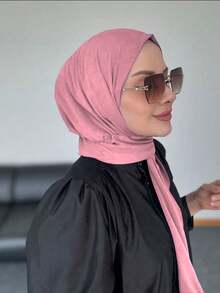 1 件女士纯色无檐小便帽头巾，适合春、夏、秋、冬