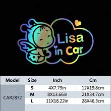 1Pc Customized Stickers ,Baby On Board ,Baby In Car,Suitable For Smooth Surfaces Such As Cars, Etc, Furniture Customized Label Decoration,Suitable For Home, Office, Commercial, And Commercial Decoration And Gifts. Birthday Graduation - Multicolor - View 34