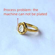1pc 18K Gold Plated Stainless Steel Shiny Zirconia Sun-Shaped Single Ring, Suitable For Women's Daily And Wedding Wear, Gift