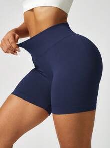 Shorts de gimnasio para mujer con alto soporte, shorts deportivos de ciclista para fitness, mallas sin costuras para entrenamiento, yoga y correr con efecto de levantamiento de glúteos
