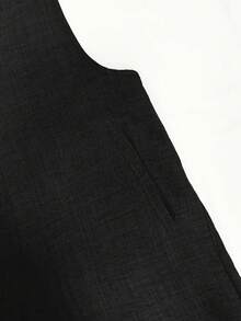 欧美风女式无袖纽扣口袋连体裤