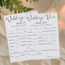 10/20/30/50 piezas Juegos de despedida de soltera para la ducha nupcial, juegos de fiesta de compromiso hilarantes