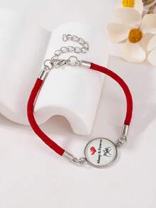 2件套手工情侣手链套装，夜光玻璃手链，时尚百搭，适合情侣日常佩戴，情侣生日、周年纪念日最佳礼物（消耗品） - 彩色 - 查看 8