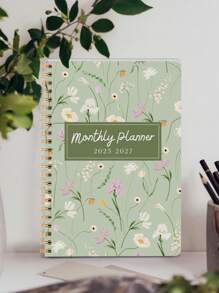 1 pieza Planificador académico semanal y mensual de enero 2026 a diciembre 2027 para mujeres y hombres, Planificador mensual minimalista A5, Cuaderno de citas, Mejora la eficiencia laboral, Útiles de oficina y escolares