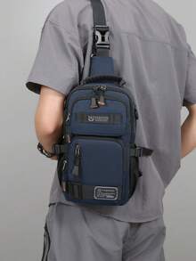 Outdoor Sports Nylon Chest Bag For Men Purse, Multi-Function Waist Bag, Large Capacity Messenger Bag, Lightweight Shoulder Bag, Multi-Pocket Travel Bag, Convenient Mobile Phone Storage Bag, For Students, Junior High School, High School, Campus, Travel Vacation, Business Trip, Daily Commuting, Shopping, Office, Dating, Outdoor, Fitness, Running, Cycling, Exercise, Hiking Camping, Birthday Gifts, Holiday Gifts Belt Bag