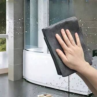 [Streak-Free] 5pcs Magic Cleaning Cloth - Streak-Free Glass & Mirror Wipe - For Glass And Mirror Cleaning 5pcs Microfiber Cloth Ultra-Fine Microfiber Magic Cloth | Streak-Free Window Cleaning Supplies For Kitchens, Homes, And Cars | Multifunctional And Shedding-Free Magical Cleaning Cloths, Wipe Glass Without Leaving Any Marks, No Water Marks, Wipe Glass, Cleaning Mirror Magic Cloth To Wipe The Mirror And Clean The Window, Beach Essentials, Beach Accessories, Pool Float