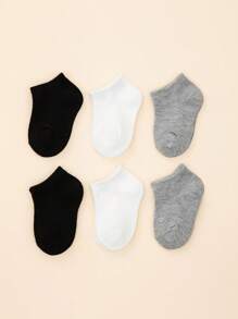 6 perechi de șosete moi și drăguțe, decoltate, până la gleznă, pentru bebeluși și copii