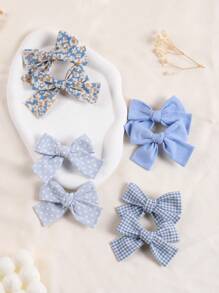 Set di 8 fermagli per capelli a fiocco, fermagli per capelli a fiocco, accessori per capelli alla moda per ragazze, adatti per vacanze, feste e uscite