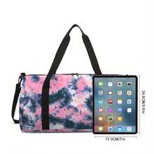 Tie-Dye Pattern Printed Large Capacity Travel Duffel Bag Travel Bag Handbag Luggage Bag For Travel For Business For Vacation Holiday Portable Multifunction Unisex Weekender Bags