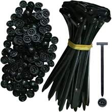 20 Stücke/10 Stücke Nylon universelle Kabelbinder-Schnalle, hochfeste selbstsichernde Kabelbinder-Halterung, mit Stift- und Knopf-Design, UV-beständig, schwarze Kunststoff-Kabelmanagement-Bänder