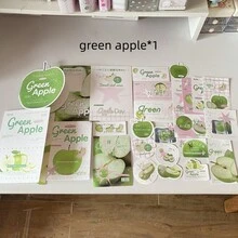 新鲜水果主题照片卡包装材料套装柠檬封口胶卡头卡背包装套装，学校用品，返校 - Color - 查看 14