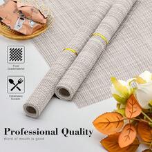 Washable Vinyl Placemats Set Of 4 For Indoor/Outdoor Use - A-beige - View 10