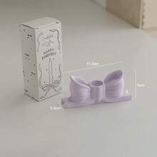 1pc Tall Aromatherapy Candle Holder, High-End Quality, Creative Decorative Piece, Pink Plaster Butterfly Candle Holder - Multicolor - View 6