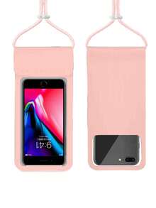 手机防水包斜挎挂绳通用触屏游泳潜水保护套运动包手机壳透明包沙滩包手机袋手机套基础款游泳包游泳者热带海岸风情沙滩包夏季海岛度假海滩配件男女通用钱包户外运动旅行度假泳池运动健身锻炼旅行包度假男女旅行必备耐用游泳包 - 黑色 - 查看 10