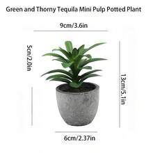 Artificial Mini Succulent Flower Potted Plants Combination, Realistic Pulp Succulent Desktop Decoration For Indoor Balcony - Multicolor - View 2