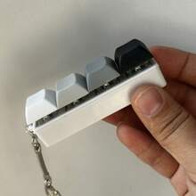 4Keys Button Keycap Fidget Keychain Finger Keyboard Caps DIY Keyboard Clicker For Adult To Relief Stress Pass The Time - Multicolor - View 10