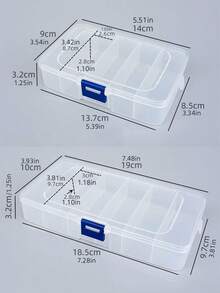 1pc Kids Hair Accessories Storage Box, Transparent Jewelry Box With Cover, Multi-Functional Hair Tie Hairclip Hairpin Scrunchie Hair Accessories Organizer - Multicolor - View 5