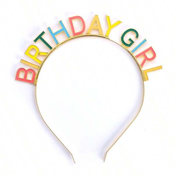 Happy Birthday Hair Hoop, New Fashion Text "Happy Birthday" Head Hoop