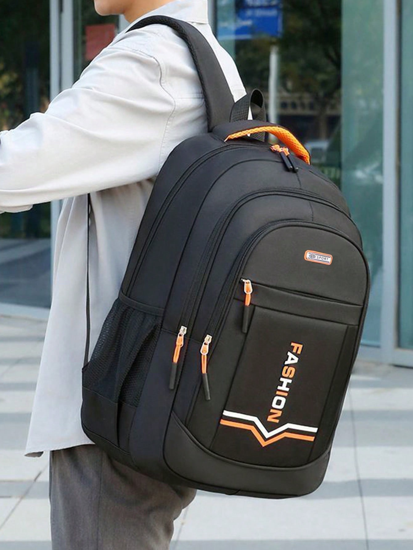 حقيبة ظهر سفر واسعة السعة للرجال للموسم الدراسي، ح...