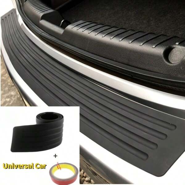 Car Sill Plate Mobil Universal Bumper Guard Strip Backpack Car Trunk Door Guard Strip Protector Rear Bumper Guard Rubber Mouldings Pad Trim Cover