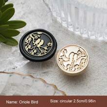 1 Pc, Various Animal Series, Removable Wax Seal Heads, Deer/Cat/Dog/Squirrel/Hedgehog And Other Animals, Suitable For Envelope Letter Paper, Wedding Invitations, Parties, Wine Packaging, DIY Craft Seal Decoration, Gift Decoration, Graduation Parties, Anniversaries, Various Festive Gifts,Back To School,School Supplies