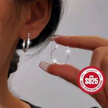 925 Sterling Silver Twist Earrings - Hypoallergenic Elegant Jewelry For Women (Mom, Grandma, Wife)