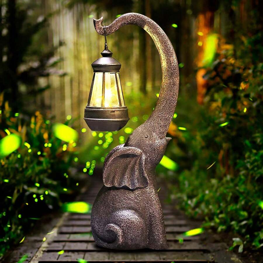 1 pieza Estatua de jardín de dragón, lámpara de pared creativa de resina con energía solar, farol de jardín, ornamento de pared montado, control de interruptor LED, abrazador de árbol de dragón, escultura luminosa de tema de hadas para animal, para interior, exterior, balcón, jardín, césped, terraza y decoración del hogar, regalo ideal para la abuela, mamá, mujeres, decoración navideña, luces navideñas, luces de hadas - Gris Oscuro - Ver 1