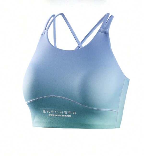 Skechers Women's Knitted Sweat-Absorbent Breathable Soft Sports Bra Underwear