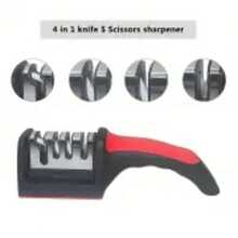 3-Stage Sharpening Stones – 2-Pack For Fast & Versatile Knife & Scissor Sharpening At Home - 紅色 - 查看 6