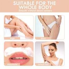 Auures Hair Removal Cream, Auures Hair Removal Kit For Women Face, Long Lasting Smooth Skin, Gentle On Sensitive Skin, Suitable For All Skin Types(2PCS) - 白色 - 查看 3