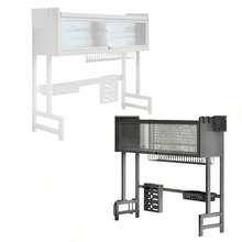 Kitchen Sink Storage Rack With Lid To Prevent Dust, Equipped With Cutlery Rack, Cutting Board Rack, Knife Holder, And Sponge Rack - Multicolor - View 9