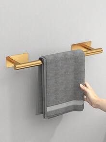 1pc/4pcs/6pcs/Set Non-Drilling Bathroom Accessories, Stainless Steel Bathroom Hardware Set, Towel Bar, Towel Rack, Toilet Paper Holder, Wall Hooks, Coat Hook, Bathrobe Hook - Multicolor - View 20