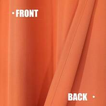 2025Hot-BONZER Waterproof Outdoor Curtains Patio, Premium Thick Privacy Weatherproof Grommet Outside Curtains Porch, Pergola, Cabana, 1 Panel, 54W X 84L Inch, - 麥加橙 - 查看 5