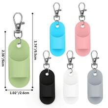 1/2pcs Lip Gloss Keychain Holder Lip Balm Key Chain Cap Portable Lipgloss Holder , - Multicolor - View 2