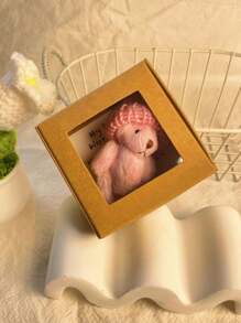 3 Stücke Mini Teddybär Geschenkbox mit Aufmunterungskarte für emotionale Unterstützung, süßes weiches Bären Geschenk für Geburtstag, Muttertag, Vatertag, Valentinstag, Familie, Freund Geschenk