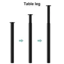 1PCS 710-1100MM Adjustable Kitchen Worktop/Desk/Breakfast Bar Table Leg 60mm Bar - Black - View 6