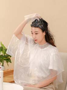 新款10件装一次性理发披肩，染发刘海围裙，家用理发布，适合专业人士和儿童使用，一次性耳罩，防水塑料浴帽，适用于染发、淋浴、水疗浴，可用于美发沙龙，也可作为胡须围裙，胡须收集器，不粘胡须围裙，用于造型和修剪，均码，适合所有人，返校季、旅行度假必备，女士美发配件，头发，美发产品，美发工具，美发用品，理发师，理发配件，理发店，美发设备