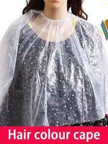 新款10件装一次性理发披肩，染发刘海围裙，家用理发布，适合专业人士和儿童使用，一次性耳罩，防水塑料浴帽，适用于染发、淋浴、水疗浴，可用于美发沙龙，也可作为胡须围裙，胡须收集器，不粘胡须围裙，用于造型和修剪，均码，适合所有人，返校季、旅行度假必备，女士美发配件，头发，美发产品，美发工具，美发用品，理发师，理发配件，理发店，美发设备