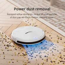 Aspiradora robot inteligente y totalmente automática, diseñada para uso doméstico, aspiradora eficiente con funciones de barrido, aspirado y trapeado en 3 en 1, limpieza integral del hogar - Negro - Ver 6