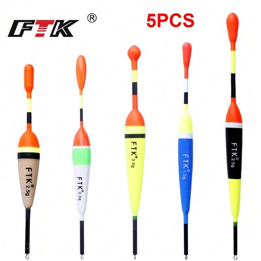 FTK 5 Set Fishing Float Set Durable High Sensitivity Saltwater Freshwater