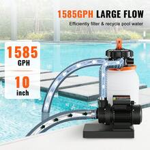 Sand Filter Pump For Above Ground Pools, 10-Inch, 1585 GPH, 0.33 HP Swimming Pool Pumps System & Filters Combo Set With 6-Way Multi-Port Valve & Pressure Gauge, For Domestic And Commercial Pools - 查看 2