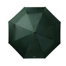 1pc Uv Folding Umbrella, 8-Bone Sun Umbrella, Sun Protection And Shading Umbrella, Sun Umbrella, Solid Color Business Three-Fold Umbrella, Black Rubber UV-Resistant Umbrella, Waterproof Umbrella, Travel Umbrella, Elegant Design, High Water Repellent Umbrella, Suitable For Rainy Days, Gift Umbrella